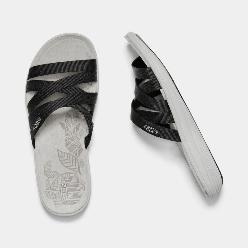 Keen Damaya Womens Slides Black Online NZ (6509-CAZHN)